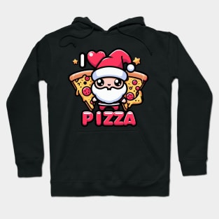 SANTA I LOVE PIZZA Hoodie